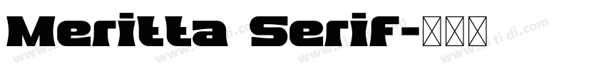 Meritta Serif字体转换